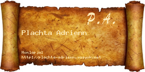 Plachta Adrienn névjegykártya